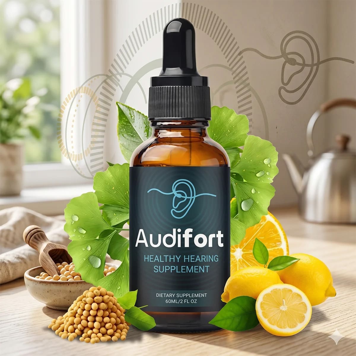 AudiFort Supplement Bottle